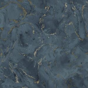 Blue and gold marble wallpaper