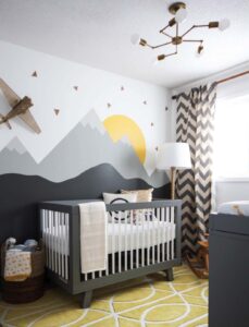 Mountain Scene Baby Room